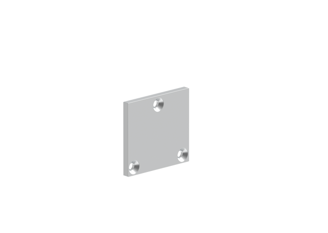 Aluminium-Bodenabdeckkappe für Pfosten 56x60 - Natur
