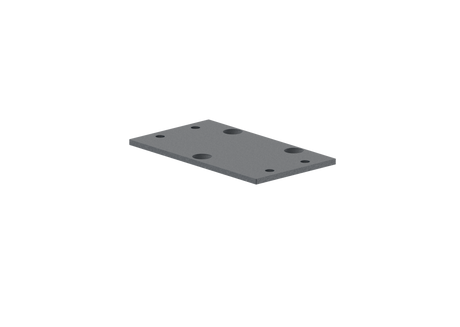 Aluminum Post Cap 56x60 mm, for Handrail Attachment - Anthracite RAL 7016