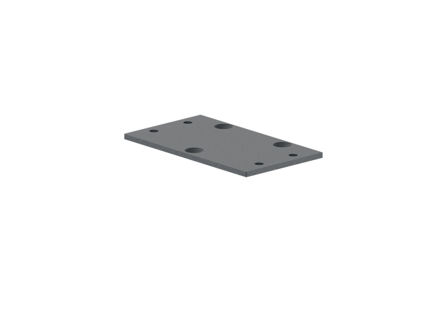 Aluminum Post Cap 56x60 mm, for Handrail Attachment - Anthracite RAL 7016