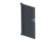Single-wing louvre aluminium gate 1.025x1.85m - set