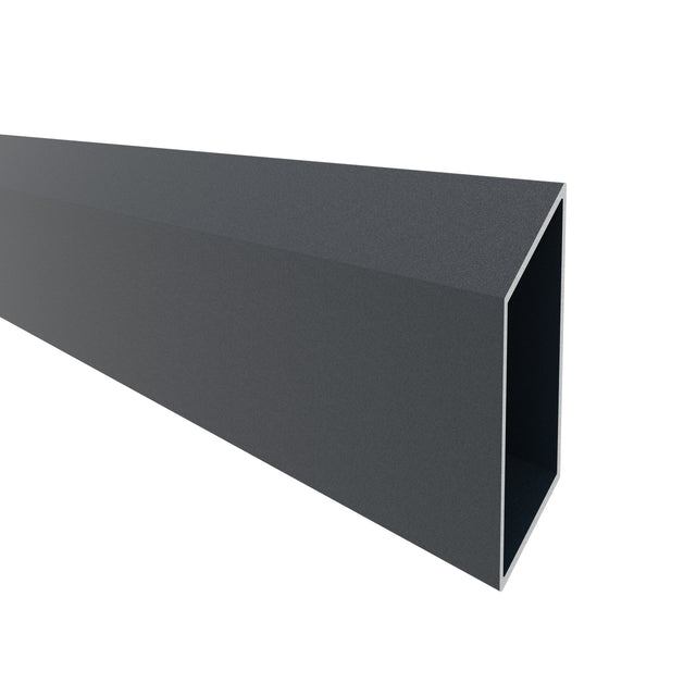 Aluminum Rhombus Fence Louver 20 x 105 - 6.0 m Anthracite RAL 7024