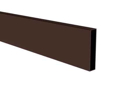 Aluminum slat, 20x100x1,1-6000mm, brown RAL8017