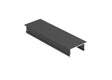 Capuchon en aluminium pour panneau de clôture vertical, 40x80 – Anthracite RAL 7016
