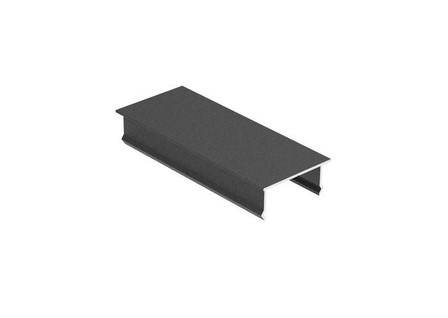 Aluminum cap for vertical fence panel, 40x60 – Anthracite RAL 7016