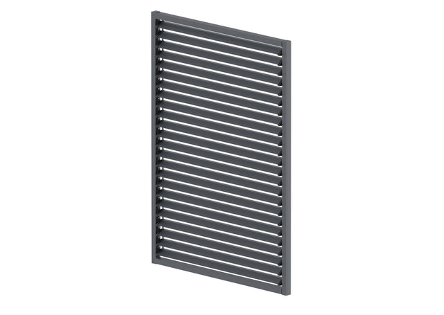Kit systeme basculant horizontal ALAntrac 2,3x1,6m avec remplissage rhomboidal ALAntrac 1,5m 20x105, dans cadre ALAntrac