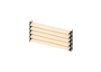 Set Black Plastic Horizontal Tilting System 0.44 m with 1.2 m Pine Wood Infill 19x95
