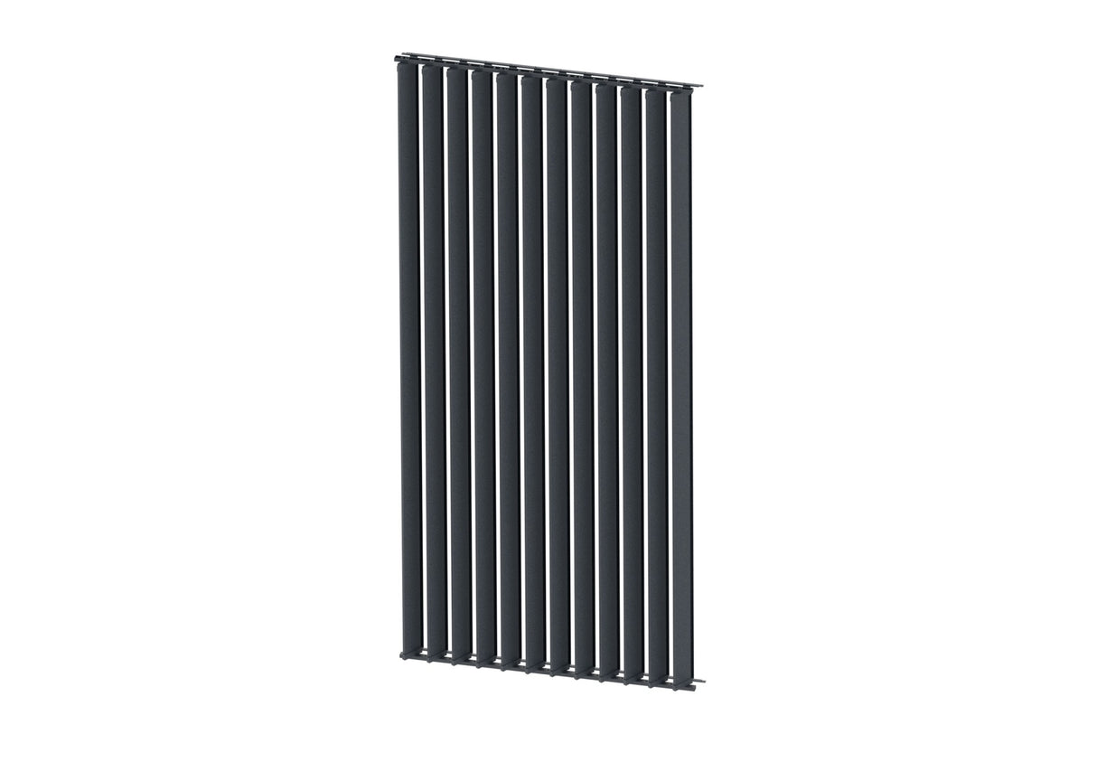Set Anthrazit Aluminium Vertikal-Kippsystem 1,09 m mit AL 2,4 m Anthrazit Füllung 20x95