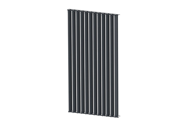 Set Anthrazit Aluminium Vertikal-Kippsystem 1,09 m mit AL 2,4 m Anthrazit Füllung 20x95
