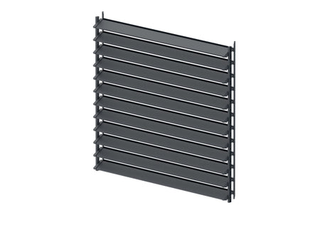 Kit Systeme basculant horizontal en acier galvanisé anthracite 1,07 m avec remplissage aluminium anthracite 1,2 m 20x95