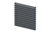 Set Sistema basculante orizzontale in alluminio antracite 1,09m con riempimento AL 1,2m antracite 20x95mm