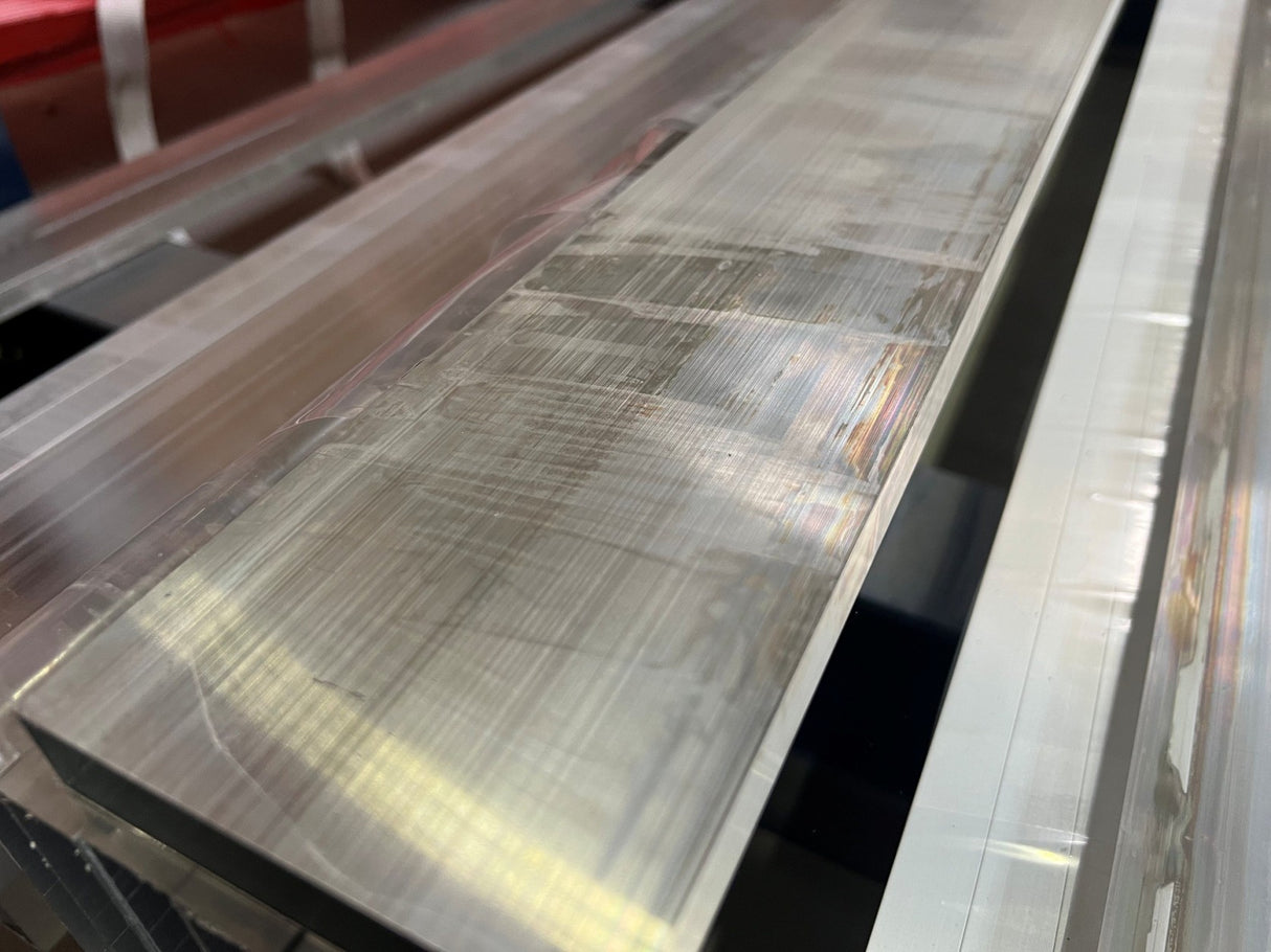 Aluminium-Zaunfüllung 20 x 100 x 1,1 - 6,0 m - Natur, Oberfläche - 2. Klasse