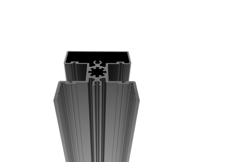 Aluminum fence post 50x60-6000mm R7016