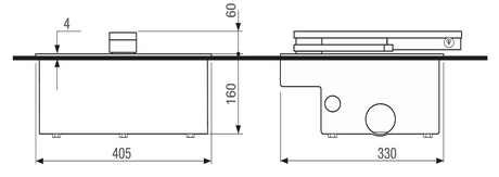 Stainless steel cabinet without lock for FROG-A
