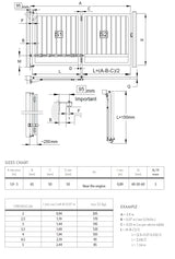 Folding mechanism for swing gates