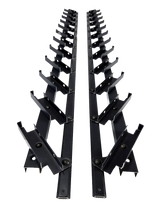 Movable aluminum system – vertical, louvered – pair (left + right)