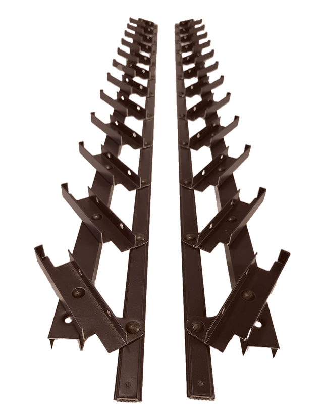 Movable aluminum system – vertical, louvered – pair (left + right)