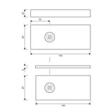 Glass door handle with lock UV