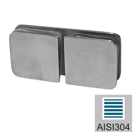 Glass clamp, AISI 304, T 8-10 mm