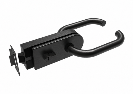 Serratura per porta in vetro AISI304 PZ + chiave BLACK