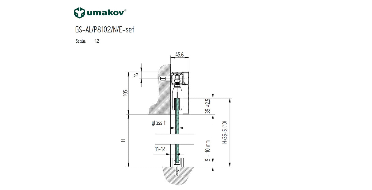 Fittings - sliding doors - AL profile AL