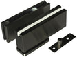 Bottom hinge with pivot to the floor AISI304, 190x70 BLACK