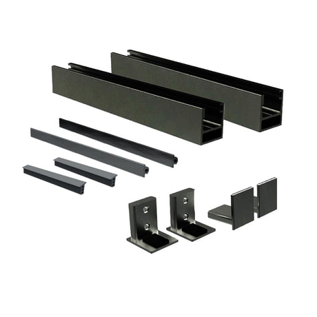 Julliet balcony aluminum frame without glass