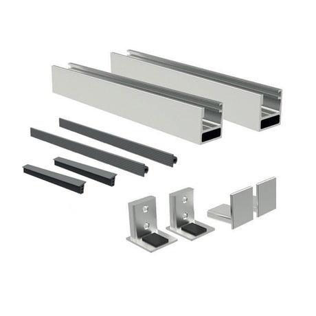 French Balcony AL Frame without Glass, for Anchoring into Reveal