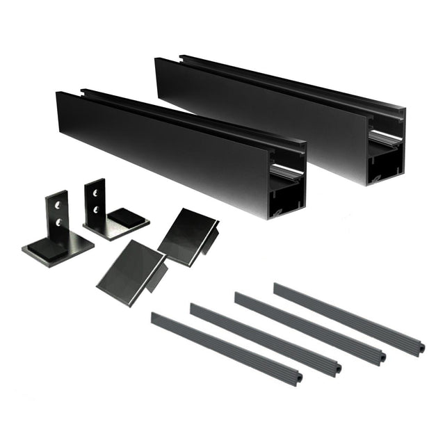 Julliet balcony aluminum frame without glass