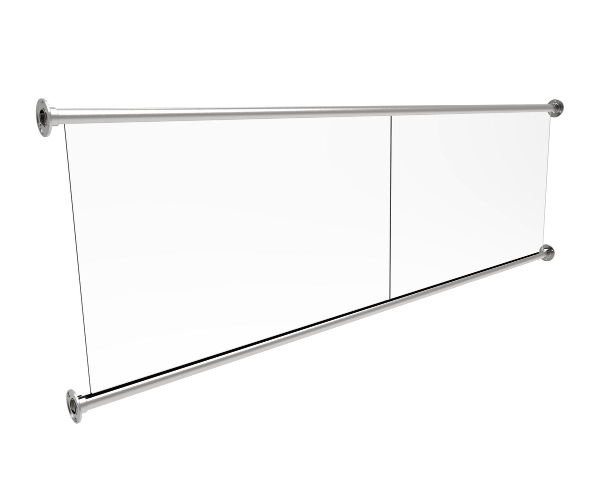 Frameless glass juliette balcony loggia