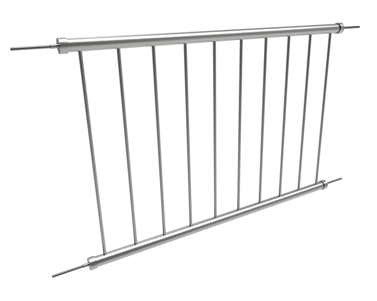 Frameless glass juliette balcony AISI304 vertical