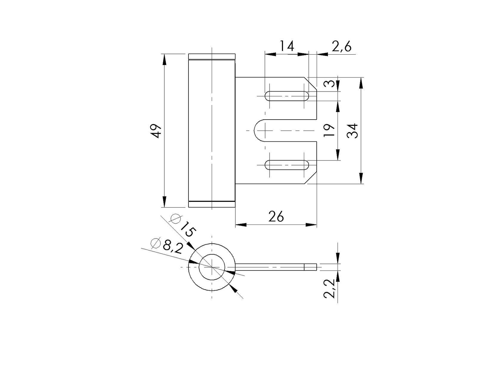 Glass door hinge, frame part, steel office