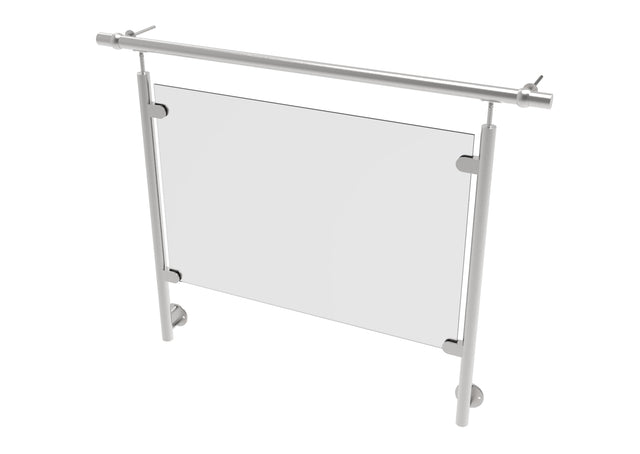 Frameless glass juliette balcony 110x75/8,76