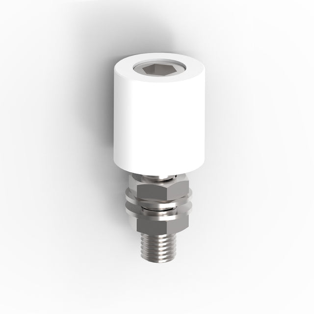 Plastic wheel - white Zn, D42mm, white