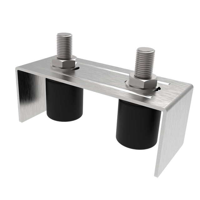 Top holder 2 rollers Zn, 145x57mm, D42