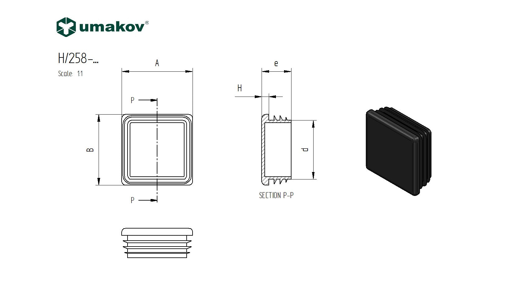 Pole cover 70x70mm-PVC