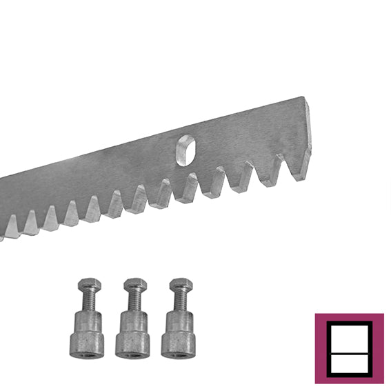 Toothed steel rack Zn, 30x12mm, L1m,max 2200kg