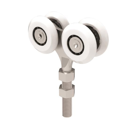 Gate roller track Nylon, profile 33x34mm