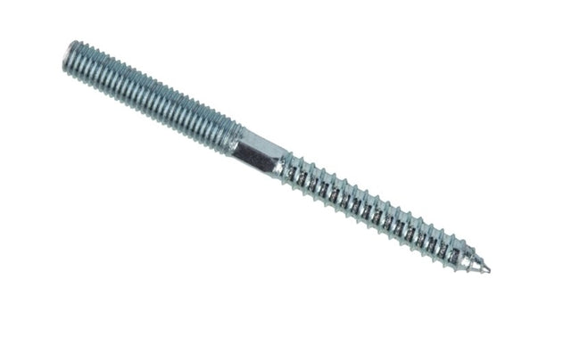 Dowel screw with metric-and wood thread, stainless steel, AISI304, M6x60
