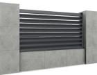 Aluminiumzäune mit Lamellen