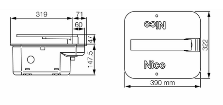 Nice underground drive for double-leaf gate, set with photocells
