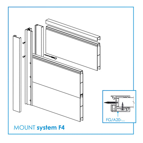 Aluminum fence infill 20x120x2000mm