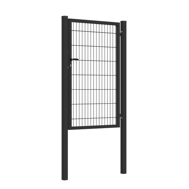 Gate 1pc. 2D BOX ZnPVC 1000x1500mm RAL 9005 black matte