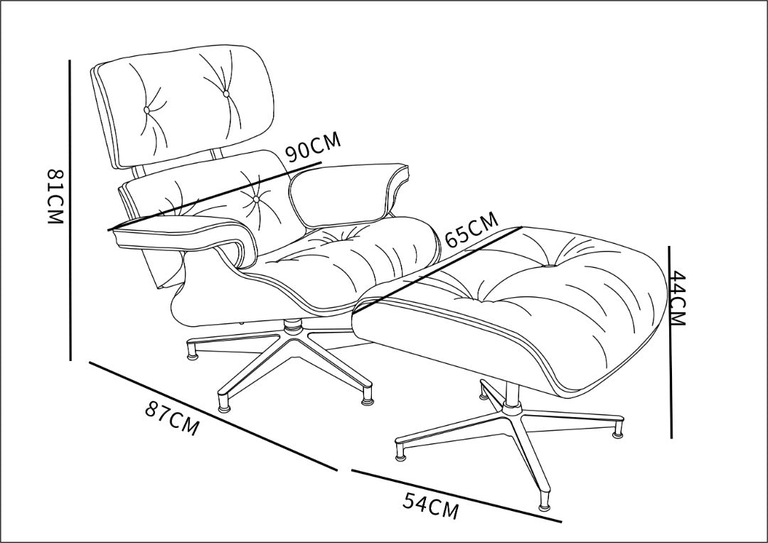 lounge chair Charles & Ray Eames replica ashwood