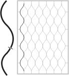 Bent grate profile - wave 12x12,L2600mm