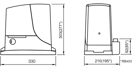 Automatic motor with BLUEBUS electronics do 1000kg