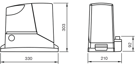 NICE automation for sliding gates, max 1000kg