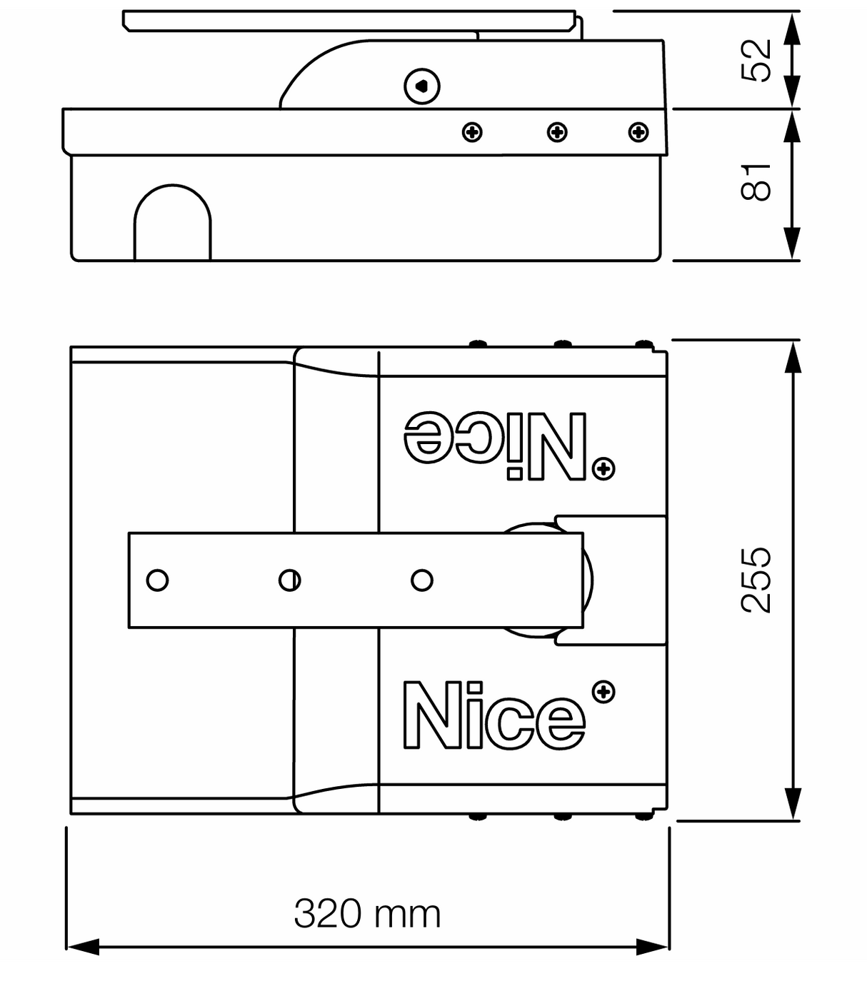 A set of underground drives for a double-leaf gate