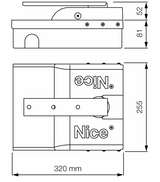A set of underground drives for a double-leaf gate