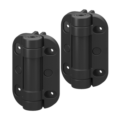 Hinge for heavy gates, with adjustable spring