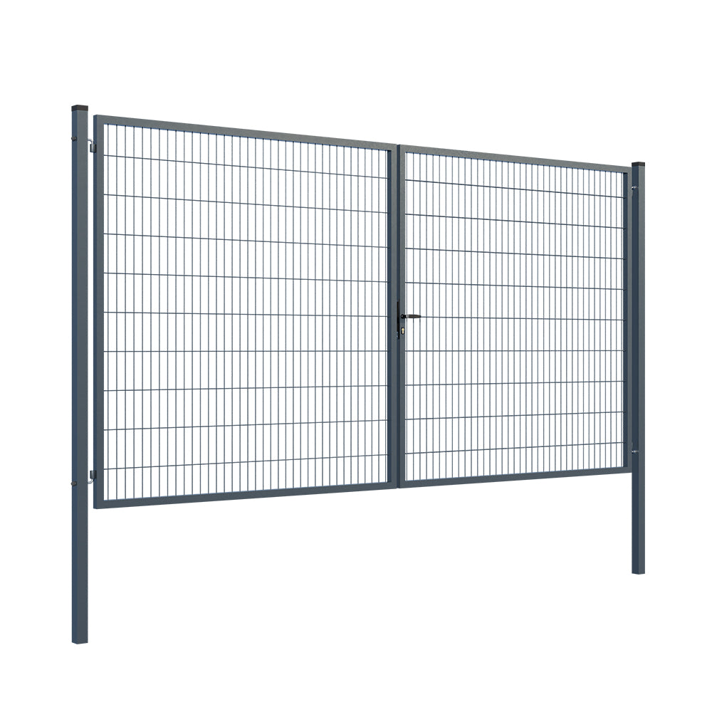 Brána 2kr. SQUARE ZnPVC 4000x2000mm, antracit